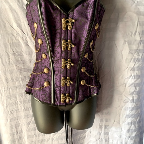 Purple Steampunk Corset - Picture 6 of 9